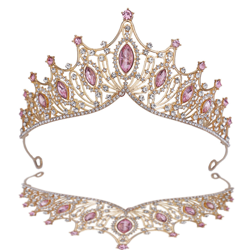 Dječja kruna za glavu, koreanskog stila, kruna od legure s kristalima