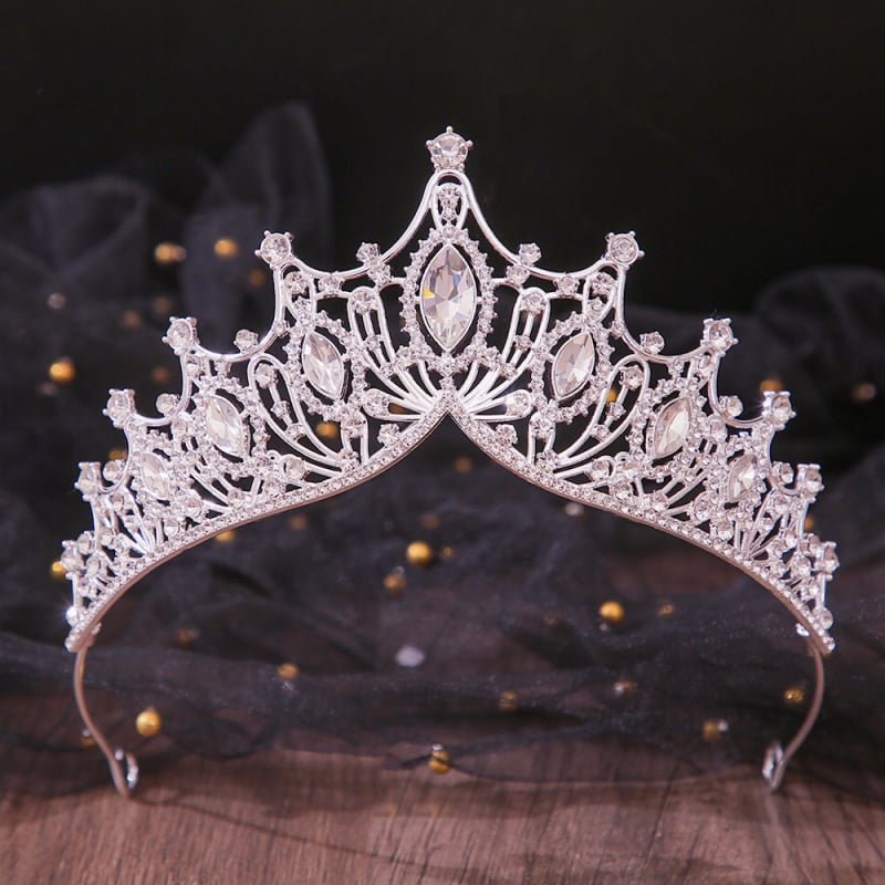 Dječja kruna za glavu, koreanskog stila, kruna od legure s kristalima