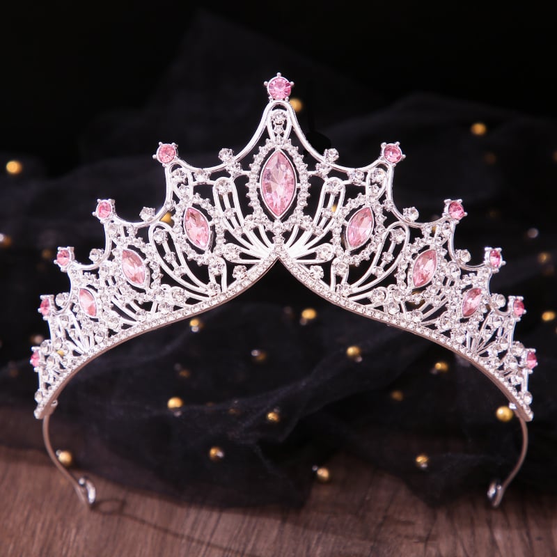 Dječja kruna za glavu, koreanskog stila, kruna od legure s kristalima