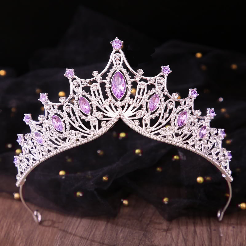 Dječja kruna za glavu, koreanskog stila, kruna od legure s kristalima