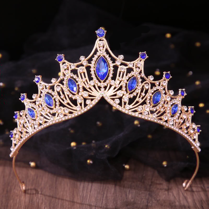 Dječja kruna za glavu, koreanskog stila, kruna od legure s kristalima