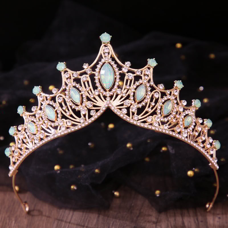 Dječja kruna za glavu, koreanskog stila, kruna od legure s kristalima