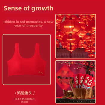 Sportski grudnjak u stilu veste za djevojčice 12–15 godina, najlon materijal, šalica 3/4, fiksirani dvostruki naramenici, zaštita od prozirnosti, udoban