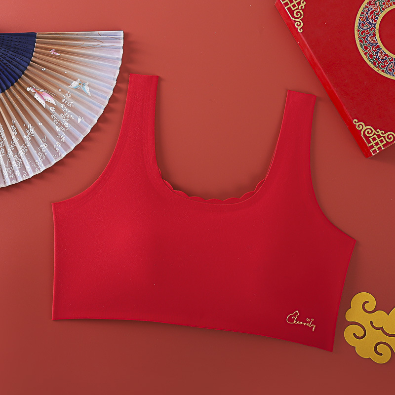 Sportski grudnjak u stilu veste za djevojčice 12–15 godina, najlon materijal, šalica 3/4, fiksirani dvostruki naramenici, zaštita od prozirnosti, udoban