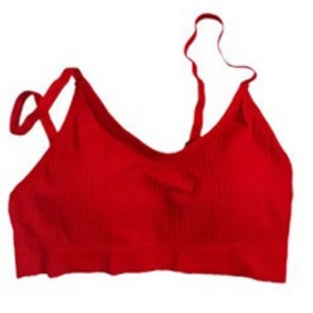 Bežični grudnjak s punim košaricama i tanko oblikovanim košaricama, stražnje kopče u četiri reda, čvrsti dvostruki naramenici