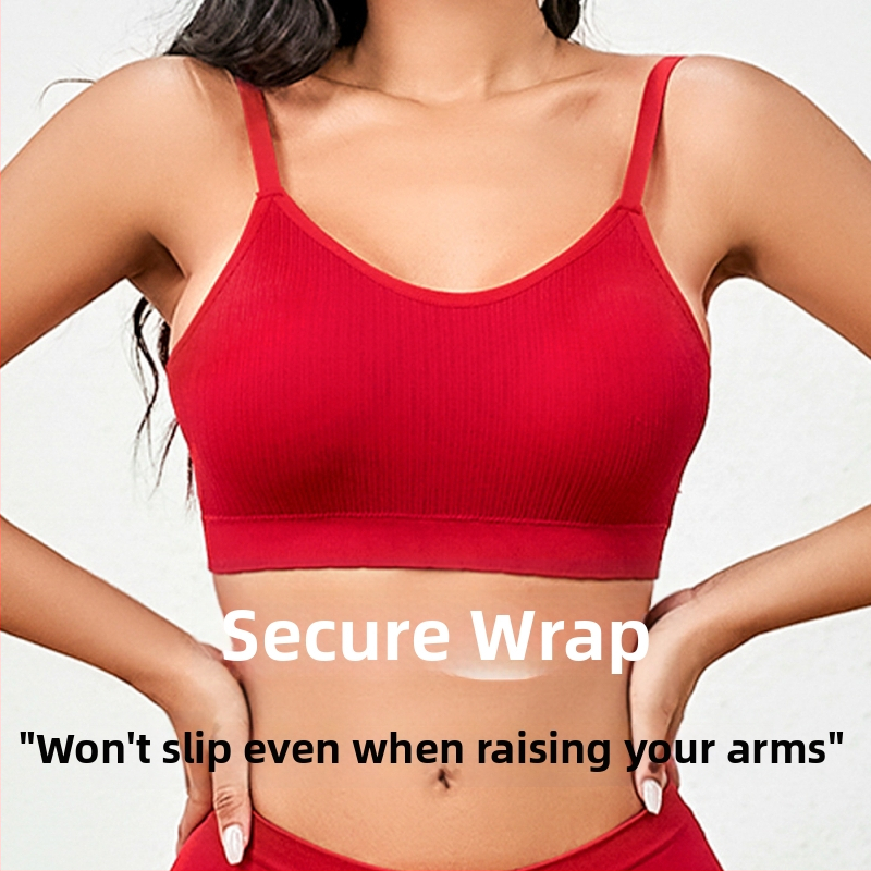 Bežični grudnjak s punim košaricama i tanko oblikovanim košaricama, stražnje kopče u četiri reda, čvrsti dvostruki naramenici