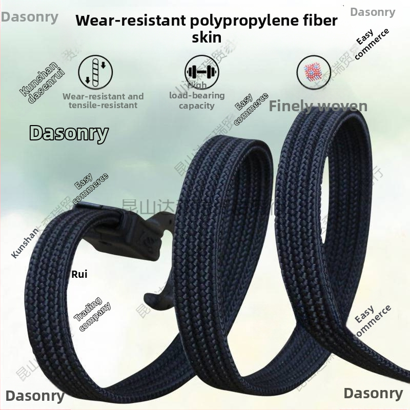 Elastický pás na batožinu s plastovo pokrytými oceľovými háčikmi