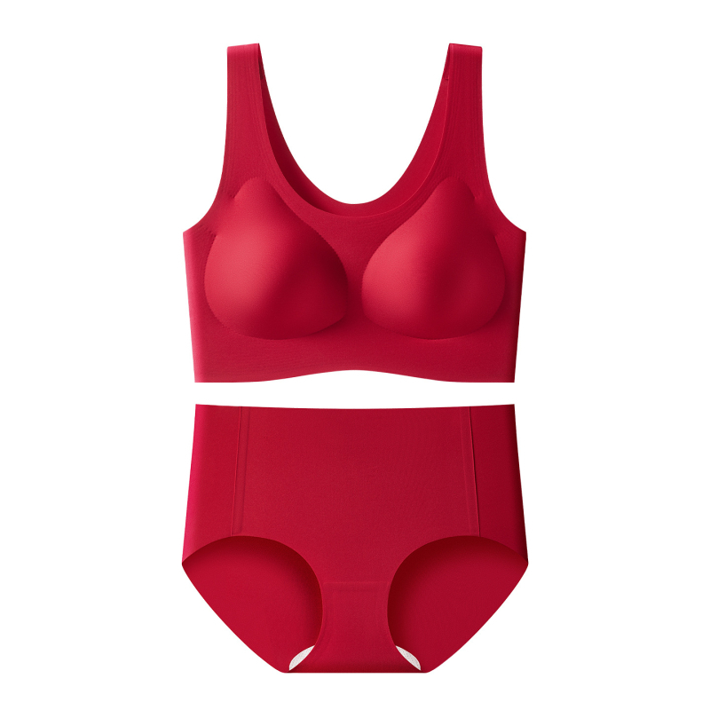 Set grudnjaka: bezšivan, bežični, tank-top stil, 3/4 čašice, najlon
