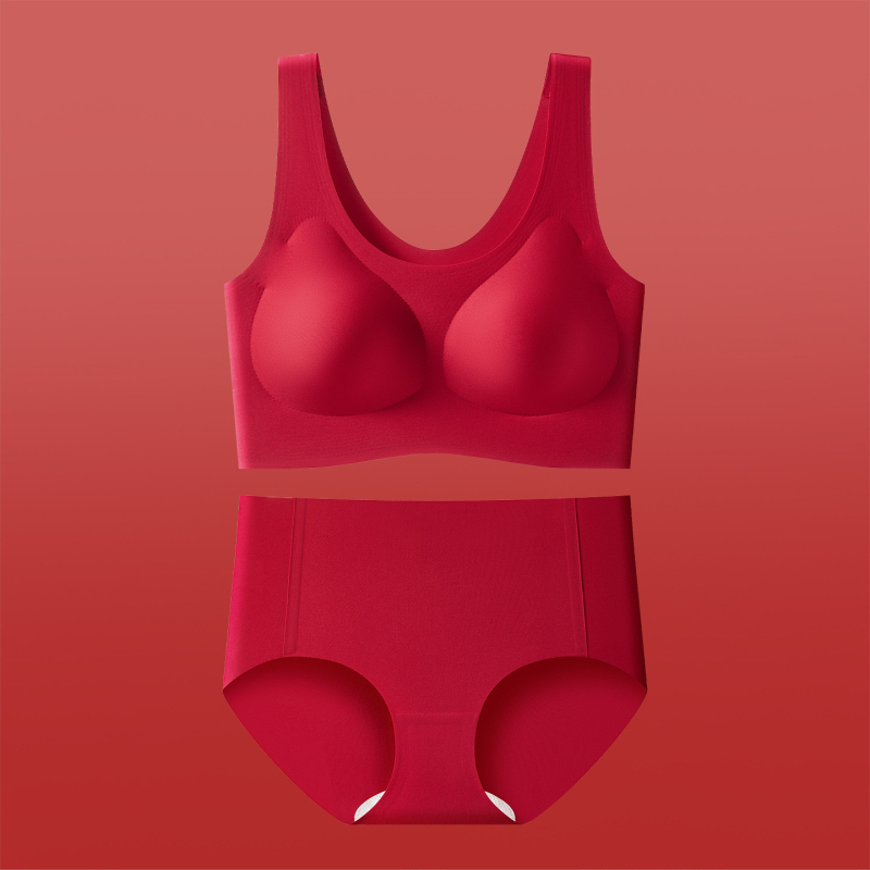 Set grudnjaka: bezšivan, bežični, tank-top stil, 3/4 čašice, najlon