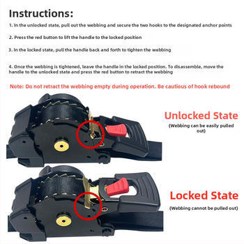 Pás na zabezpečenie batožiny na motocykl s napínačom – polyester, nosnosť 500 kg, pevnosť v ťahu 1000 kg, bezpečnostný faktor 2:1