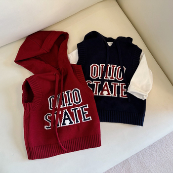 Παιδικό γιλέκο χωρίς μανίκια σε κορεατικό στυλ, 50% πολυεστέρας, κανονικό πάχος, κατάλληλο για 1–3 ετών