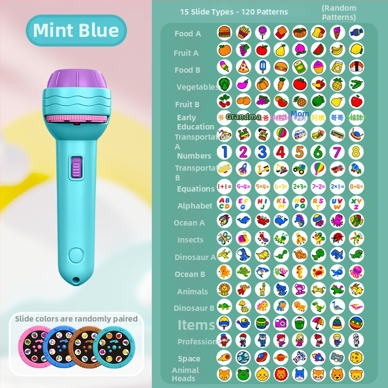 Dječji svjetleći projektor‑fenjer — edukativna igra za intelektualni razvoj i interakciju roditelj‑dijete, za djecu 4–6 godina