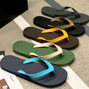 Summertaste Muške ležerne flip-flop sandale, PVC gornji dio, đon od pjene od gume, injekcijsko oblikovane, protuklizne, ljeto 2025