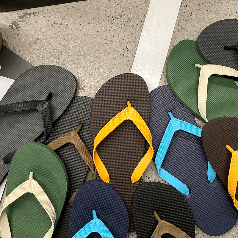 Summertaste Muške ležerne flip-flop sandale, PVC gornji dio, đon od pjene od gume, injekcijsko oblikovane, protuklizne, ljeto 2025