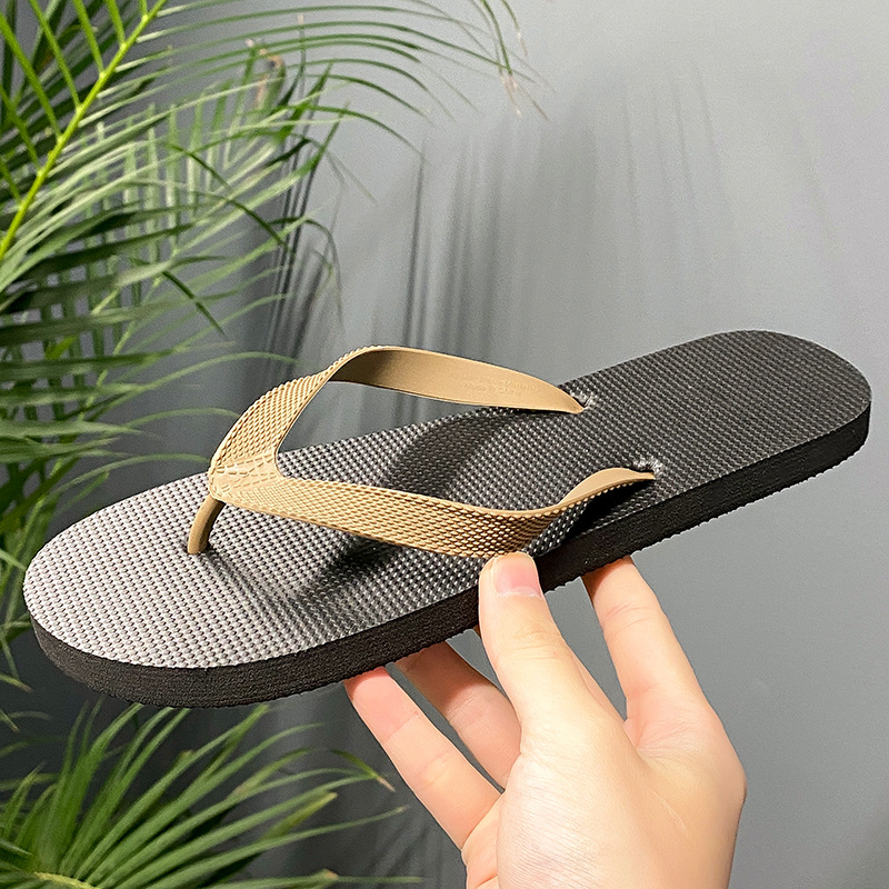 Summertaste Muške ležerne flip-flop sandale, PVC gornji dio, đon od pjene od gume, injekcijsko oblikovane, protuklizne, ljeto 2025
