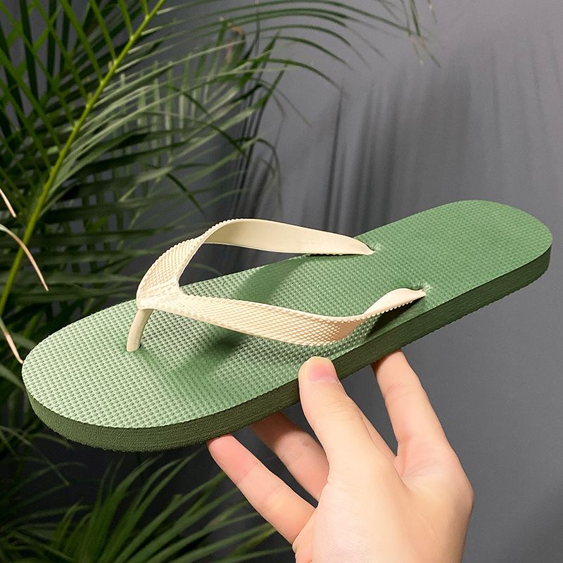 Summertaste Muške ležerne flip-flop sandale, PVC gornji dio, đon od pjene od gume, injekcijsko oblikovane, protuklizne, ljeto 2025