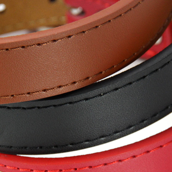 Háziállat nyakörv állítható csattal, monokróm mintázat, valódi bőr + prémium bőr, japán és koreai stílus, minden évszakban használható