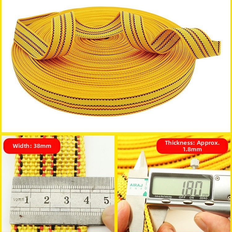 Prepravná viazacia šnúra, odolná voči opotrebeniu, široký plochý popruh, hrubšia šnúra, model: Polyester strap