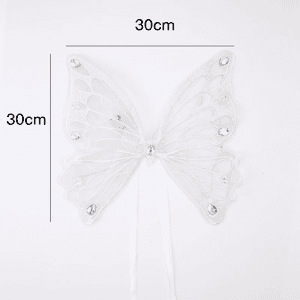 Remen za prsa kućnog ljubimca sa svjetlećim krilima leptira, poliester, pogodan za mačke, brend Pet Luminous Back Ornament