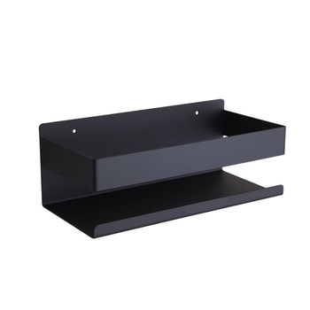 Raft fără găuri din oțel inoxidabil, organizator pentru igienă și spațiu de depozitare, montat pe perete, capacitate 10 kg