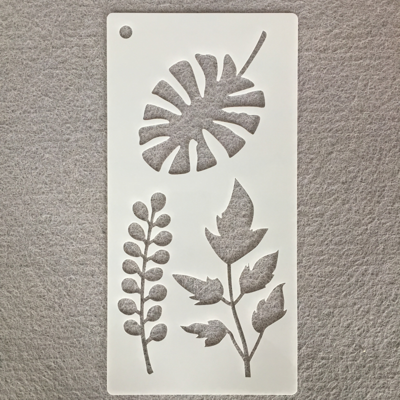 Шаблон за рисуване на тропическо растение за деца – дъска за изрязване на листа за DIY фотоалбум и стенна декорация (Марка: Other; Материал: Other; Внос: No; IP: No)