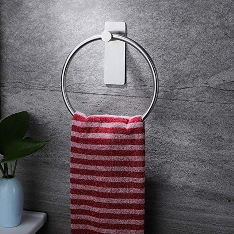MAOCHI Nehrđajući čelični držač ručnika, nosivost 5 kg, moderni minimalisticki stil, završna obrada brušena i visokotemperatno lakirana