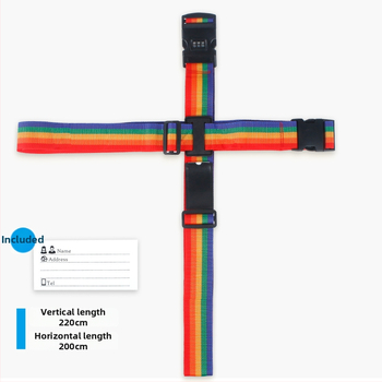 Keresztezett poggyászsín jelszavas zárakkal – nylonból készült csomagoló pánt