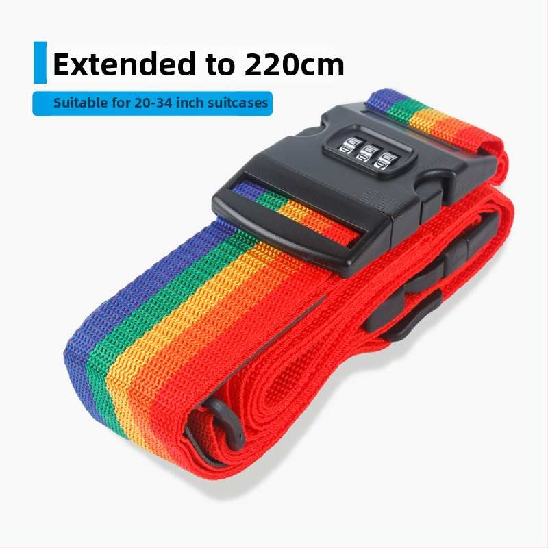 Keresztezett poggyászsín jelszavas zárakkal – nylonból készült csomagoló pánt