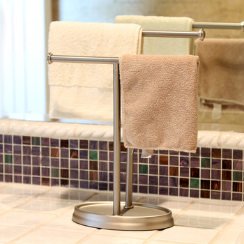 Ράγα πετσετών από ανοξείδωτο ατσάλι, εγκατάσταση χωρίς διάτρηση, με ένα επίπεδο, γυαλιστερή επιφάνεια, μοντέρνο μινιμαλιστικό στυλ (Φορτίο: 3)