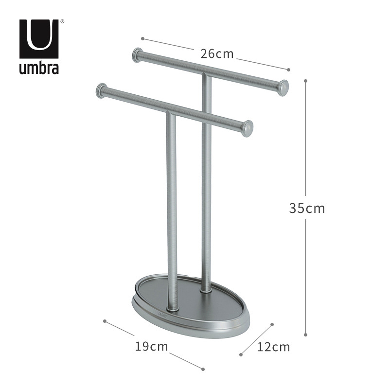 Ράγα πετσετών από ανοξείδωτο ατσάλι, εγκατάσταση χωρίς διάτρηση, με ένα επίπεδο, γυαλιστερή επιφάνεια, μοντέρνο μινιμαλιστικό στυλ (Φορτίο: 3)