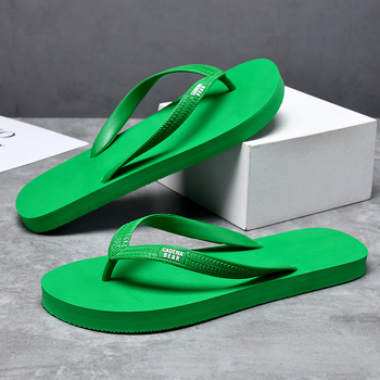 Muške flip-flop cipele s gumom, otvoreni prsti, mladenački stil, injekcijska tehnologija potplata