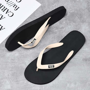 Muške flip-flop cipele s gumom, otvoreni prsti, mladenački stil, injekcijska tehnologija potplata