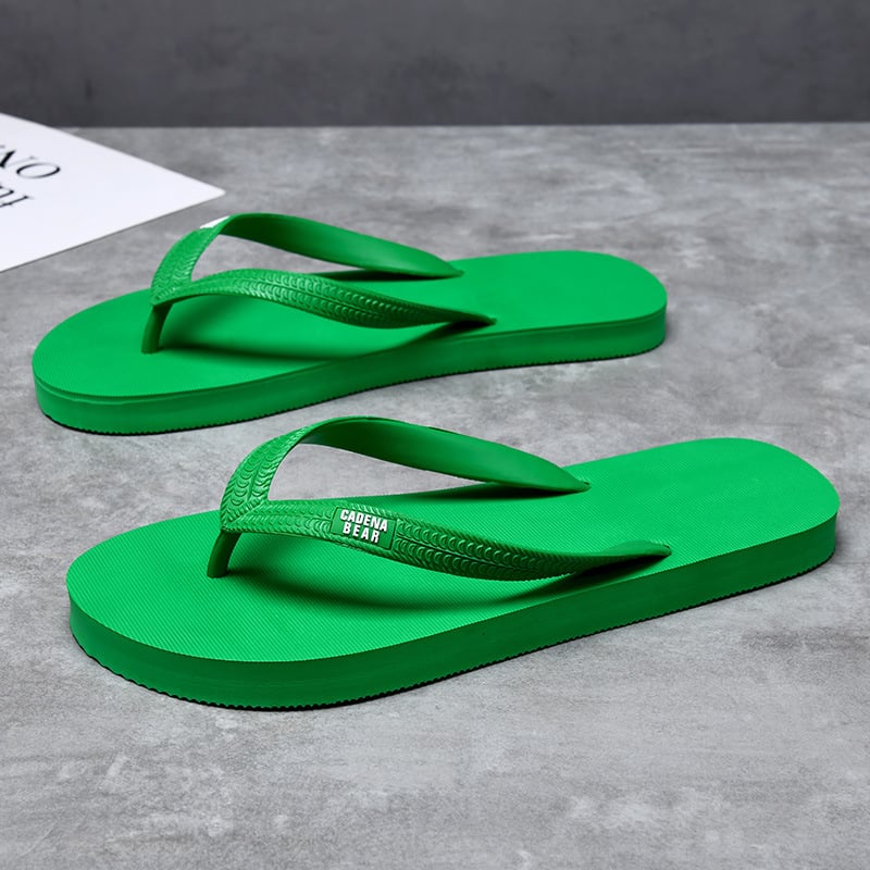 Muške flip-flop cipele s gumom, otvoreni prsti, mladenački stil, injekcijska tehnologija potplata