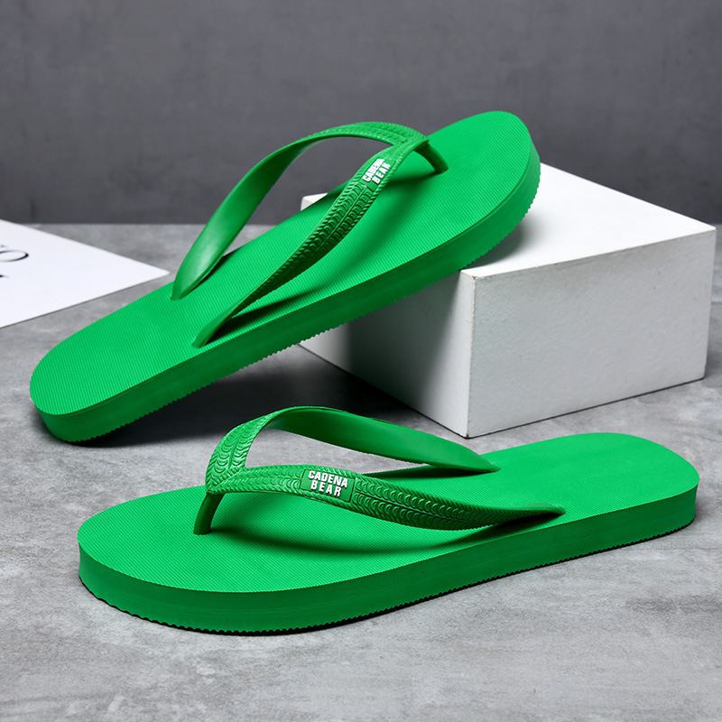 Muške flip-flop cipele s gumom, otvoreni prsti, mladenački stil, injekcijska tehnologija potplata