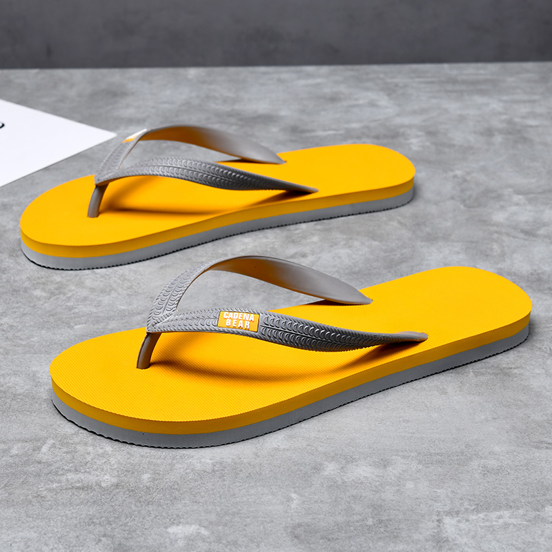 Muške flip-flop cipele s gumom, otvoreni prsti, mladenački stil, injekcijska tehnologija potplata