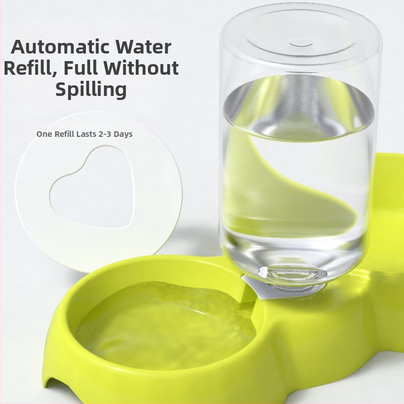 Set dviju posuda za kućne ljubimce s automatskim napajanjem vodom, plastične