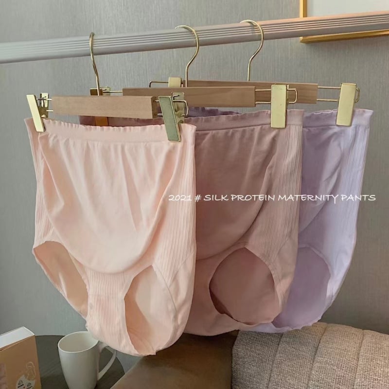 Donje rublje za trudnice, visok struk, najlonska tkanina, pamukova podstava u preponi, brzo se suši, 71D vlakno