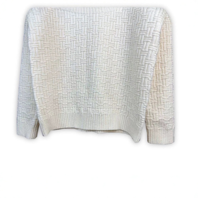 Pulover s polo ovratnikom, jacquard pleteni, ležernog kroja, dugi rukavi (71–75% vuna; jacquard pletene; polo ovratnik; srednja duljina; prozračan materijal)