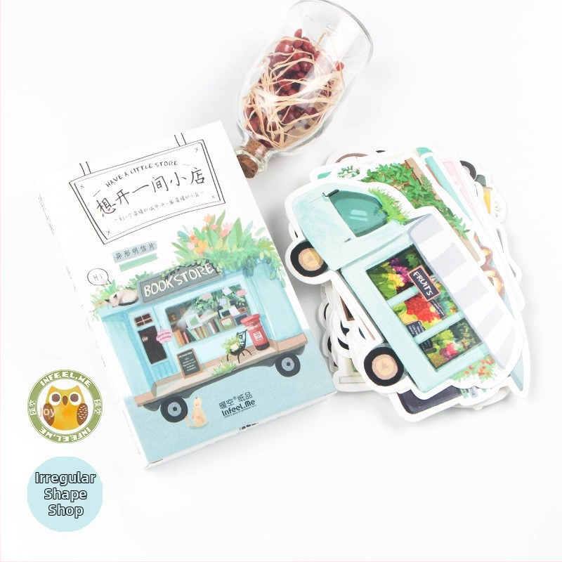 XIAOZ 30-ks pozdravných kariet v pastoraálnom štýle — biele karty, tlač, inšpiratívne pre študentov na začiatku prijímacieho obdobia na univerzitu, so známymi školami