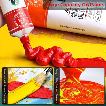 Σετ λαδομπογιών Marley για φοιτητές τέχνης, κιτ αρχάριου στην ελαιογραφία, σωληνάρια 50 ml και 12 ml, σε κουτί