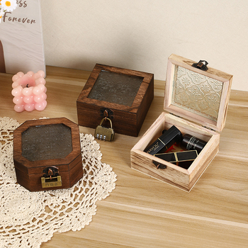 Xuanyi drvena kutija za pohranu – neoklasični stil, model 5037A, organizator šminke