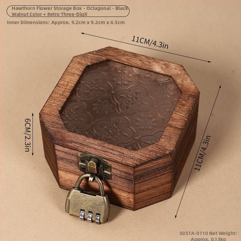 Xuanyi drvena kutija za pohranu – neoklasični stil, model 5037A, organizator šminke