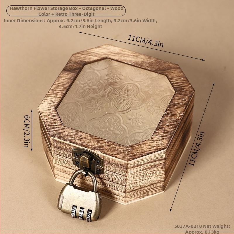 Xuanyi drvena kutija za pohranu – neoklasični stil, model 5037A, organizator šminke