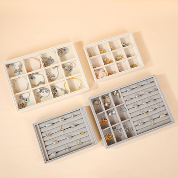Drvena kutija za nakit s pretincima, velika kapaciteta, ladica dizajn, MDF ploča