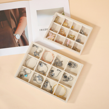 Drvena kutija za nakit s pretincima, velika kapaciteta, ladica dizajn, MDF ploča