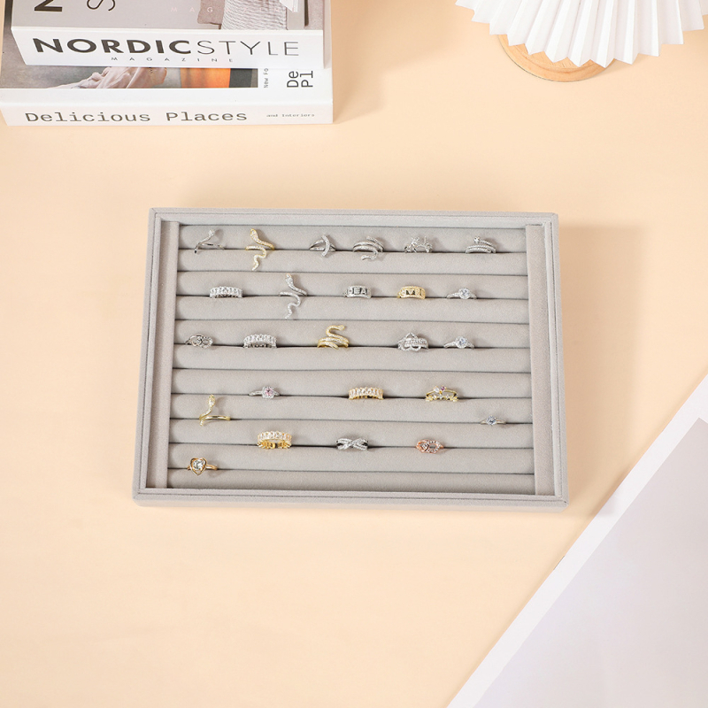 Drvena kutija za nakit s pretincima, velika kapaciteta, ladica dizajn, MDF ploča