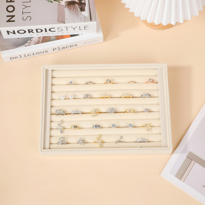 Drvena kutija za nakit s pretincima, velika kapaciteta, ladica dizajn, MDF ploča