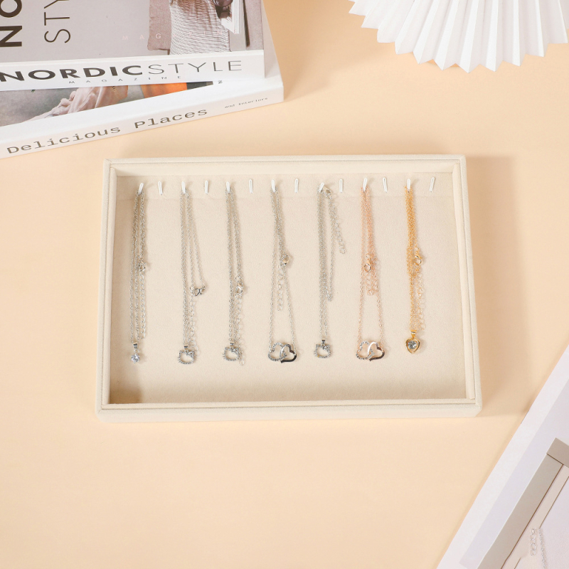 Drvena kutija za nakit s pretincima, velika kapaciteta, ladica dizajn, MDF ploča