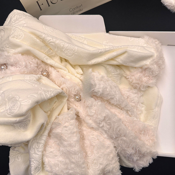 Island Velvet pyjama set s kardiganom, ovratnikom, dugim rukavima – ekstra debeli materijal za kućnu upotrebu, jesen 2025