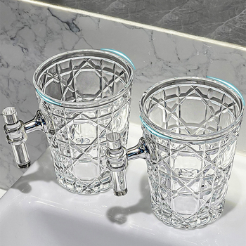 Staklena čašica za ispiranje usta i čašica za četkicu, moderni minimalistički dizajn, cilindrični oblik, otporno na toplinu, jednostruka konstrukcija